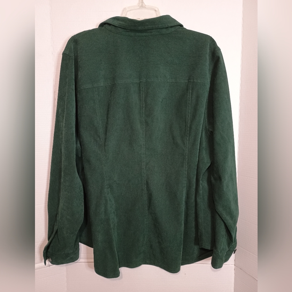 Venezia Green Button-Up Shirt Women's Size 22/24 - Picture 2 of 3